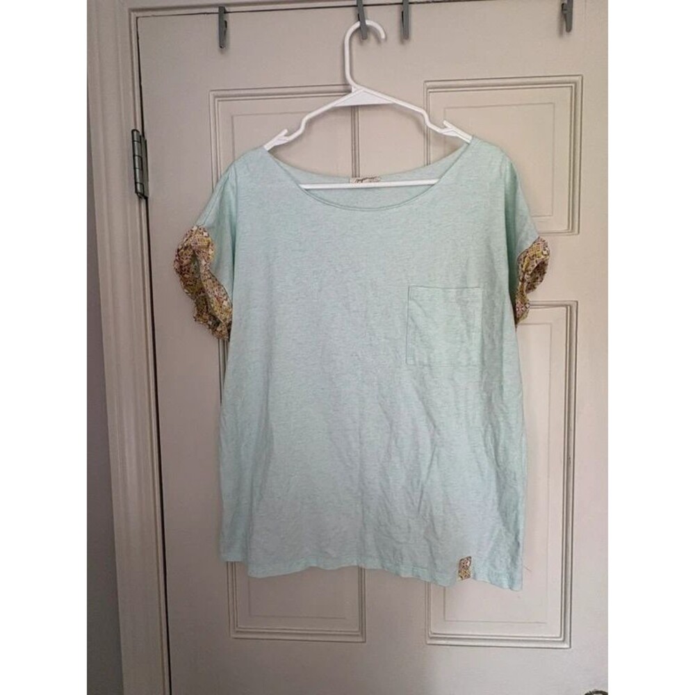 Anthropologie Mystree Women’s large mixed media t shirt